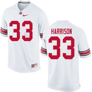 Men Zach Harrison White Ohio State Football #33 Jersey 223213-370