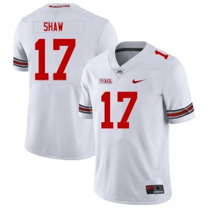 Men Bryson Shaw White Ohio State Buckeyes Football #17 Jersey 795482-873