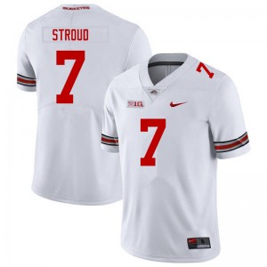 Men C.J. Stroud White Ohio State Football #7 Jersey 248235-444