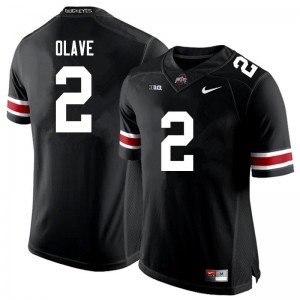 Men Chris Olave Black Ohio State Football #2 Jersey 337204-201