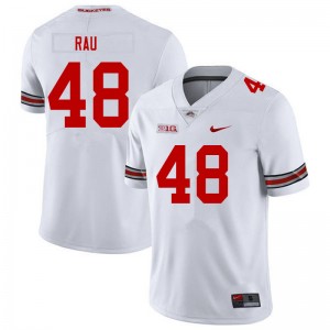 Men Corey Rau White Ohio State Buckeyes Football #48 Jersey 348181-849