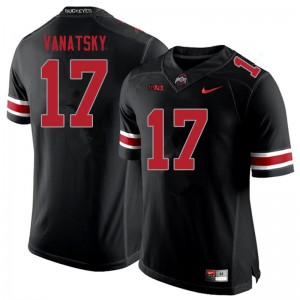 Men Danny Vanatsky Blackout OSU Buckeyes Football #17 Jersey 647239-769