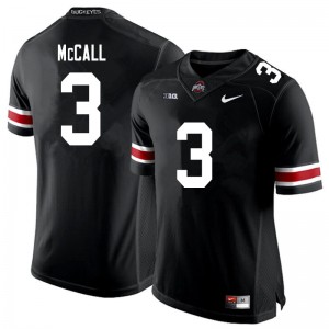 Men Demario McCall Black Ohio State Buckeyes Football #3 Jersey 293931-932
