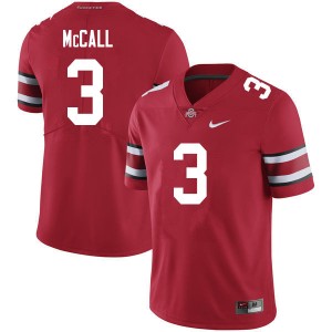 Men Demario McCall Scarlet Ohio State Football #3 Jersey 108778-814