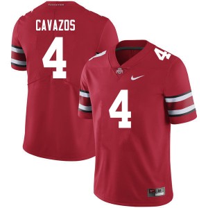 Men Lejond Cavazos Scarlet OSU Buckeyes Football #4 Jersey 551528-542