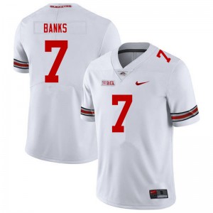 Men Sevyn Banks White OSU Buckeyes Football #7 Jersey 581984-900