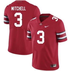 Men Teradja Mitchell Scarlet OSU Football #3 Jersey 102531-616