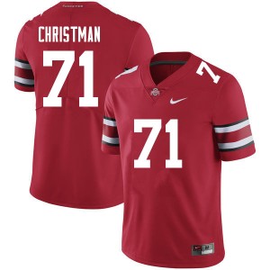 Men Ben Christman Red Ohio State Football #71 Jersey 557327-669