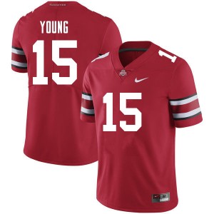 Men Craig Young Red Ohio State Football #15 Jersey 229371-296