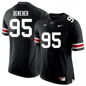 Men Jack Deneher Black Ohio State Football #95 Jersey 816079-313