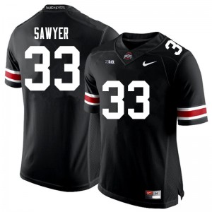 Men Jack Sawyer Black Ohio State Buckeyes Football #33 Jersey 109097-107