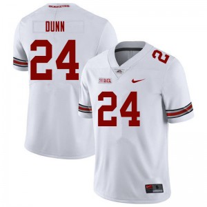 Men Jantzen Dunn White Ohio State Football #24 Jersey 323540-163