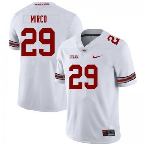 Men Jesse Mirco White Ohio State Buckeyes Football #29 Jersey 870358-912