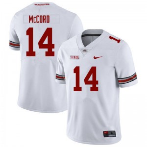 Men Kyle McCord White OSU Buckeyes Football #14 Jersey 723998-835