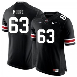 Men Kyle Moore Black Ohio State Buckeyes Football #63 Jersey 525375-327