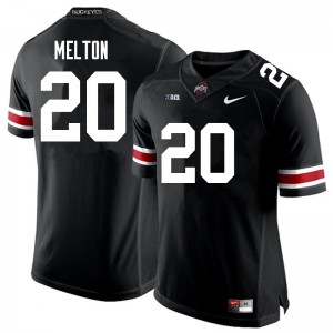 Men Mitchell Melton Black Ohio State Buckeyes Football #20 Jersey 188661-890