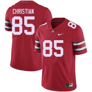 Men Bennett Christian Red Ohio State Football #85 Jersey 695695-175