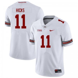 Men C.J. Hicks White OSU Buckeyes Football #11 Jersey 801655-751