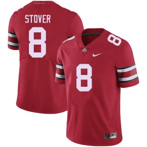 Men Cade Stover Red Ohio State Football #8 Jersey 295997-204