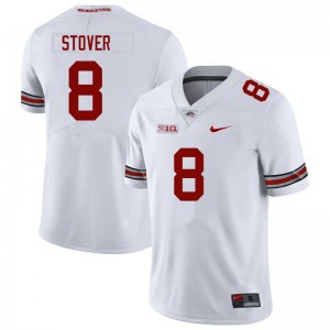 Men Cade Stover White Ohio State Football #8 Jersey 892837-478