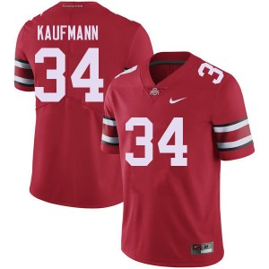 Men Colin Kaufmann Red OSU Football #34 Jersey 853335-851