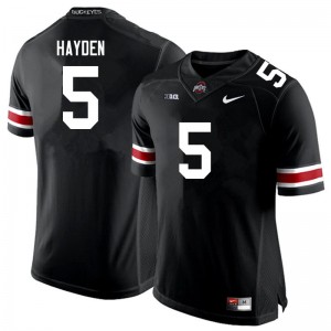 Men Dallan Hayden Black Ohio State Buckeyes Football #5 Jersey 892668-173