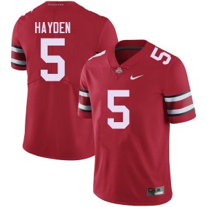 Men Dallan Hayden Red Ohio State Football #5 Jersey 895771-943
