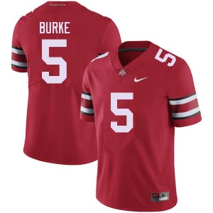 Men Denzel Burke Red Ohio State Football #5 Jersey 553905-305