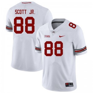 Men Gee Scott Jr. White Ohio State Football #88 Jersey 737924-659