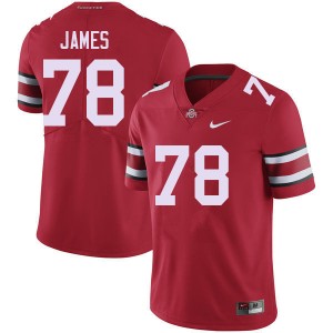 Men Jakob James Red OSU Football #78 Jersey 137266-187