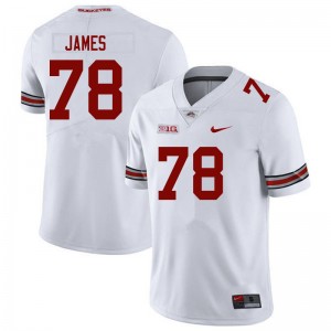 Men Jakob James White Ohio State Buckeyes Football #78 Jersey 135819-131