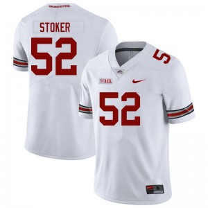 Men Jay Stoker White Ohio State Football #52 Jersey 596126-335