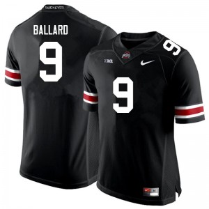 Men Jayden Ballard Black Ohio State Football #9 Jersey 182899-971