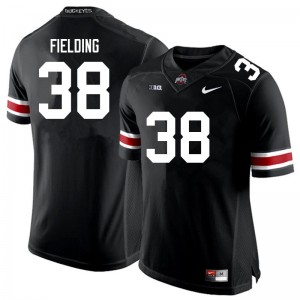 Men Jayden Fielding Black Ohio State Buckeyes Football #38 Jersey 309555-209