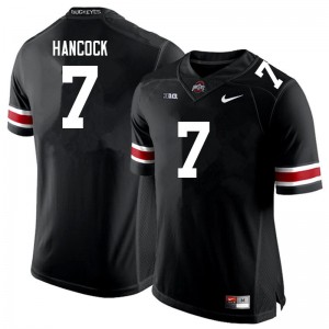 Men Jordan Hancock Black Ohio State Football #7 Jersey 638416-173