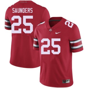Men Kai Saunders Red Ohio State Football #25 Jersey 954786-641