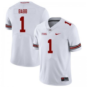 Men Kamryn Babb White Ohio State Football #1 Jersey 254195-580