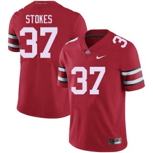 Men Kye Stokes Red Ohio State Football #37 Jersey 990497-505