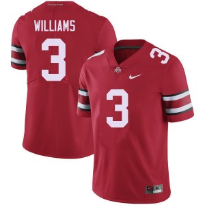 Men Miyan Williams Red OSU Buckeyes Football #3 Jersey 385154-845