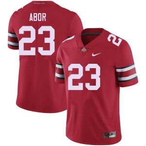 Men Omari Abor Red Ohio State Football #23 Jersey 725651-347