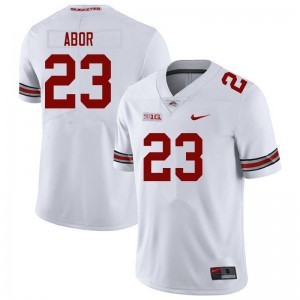 Men Omari Abor White OSU Football #23 Jersey 453127-625