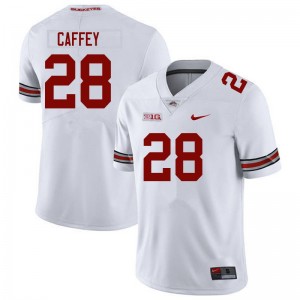 Men TC Caffey White Ohio State Buckeyes Football #28 Jersey 911055-514