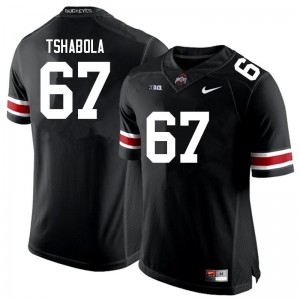 Men Tegra Tshabola Black Ohio State Football #67 Jersey 647099-494