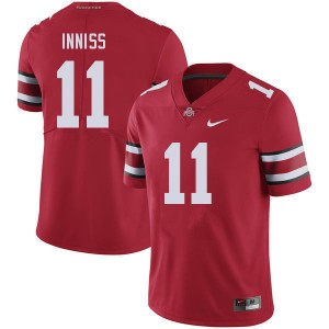 Men Brandon Inniss Red OSU Buckeyes Football #11 Jersey 179144-396