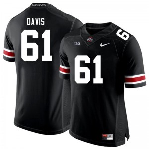 Men Caden Davis Black Ohio State Football #61 Jersey 794354-856