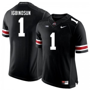 Men Davison Igbinosun Black Ohio State Buckeyes Football #1 Jersey 538735-643