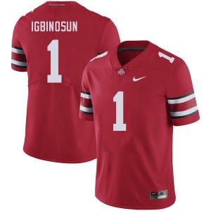 Men Davison Igbinosun Red Ohio State Football #1 Jersey 742713-331