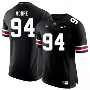 Men Jason Moore Black Ohio State Buckeyes Football #94 Jersey 619319-906
