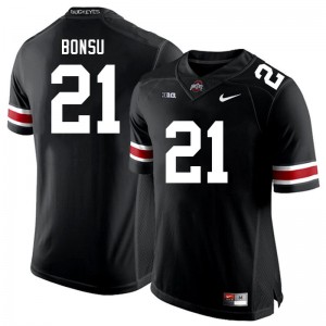Men Jayden Bonsu Black Ohio State Football #21 Jersey 309457-755