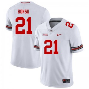 Men Jayden Bonsu White OSU Football #21 Jersey 322184-687